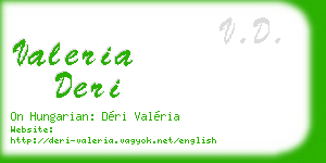 valeria deri business card